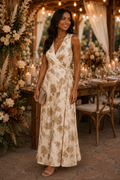 Champagne Garden Maxi Dress 🤍✨
