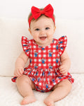 Husker Baby Checker Dress