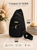 Black and Gold Shoulder Bag