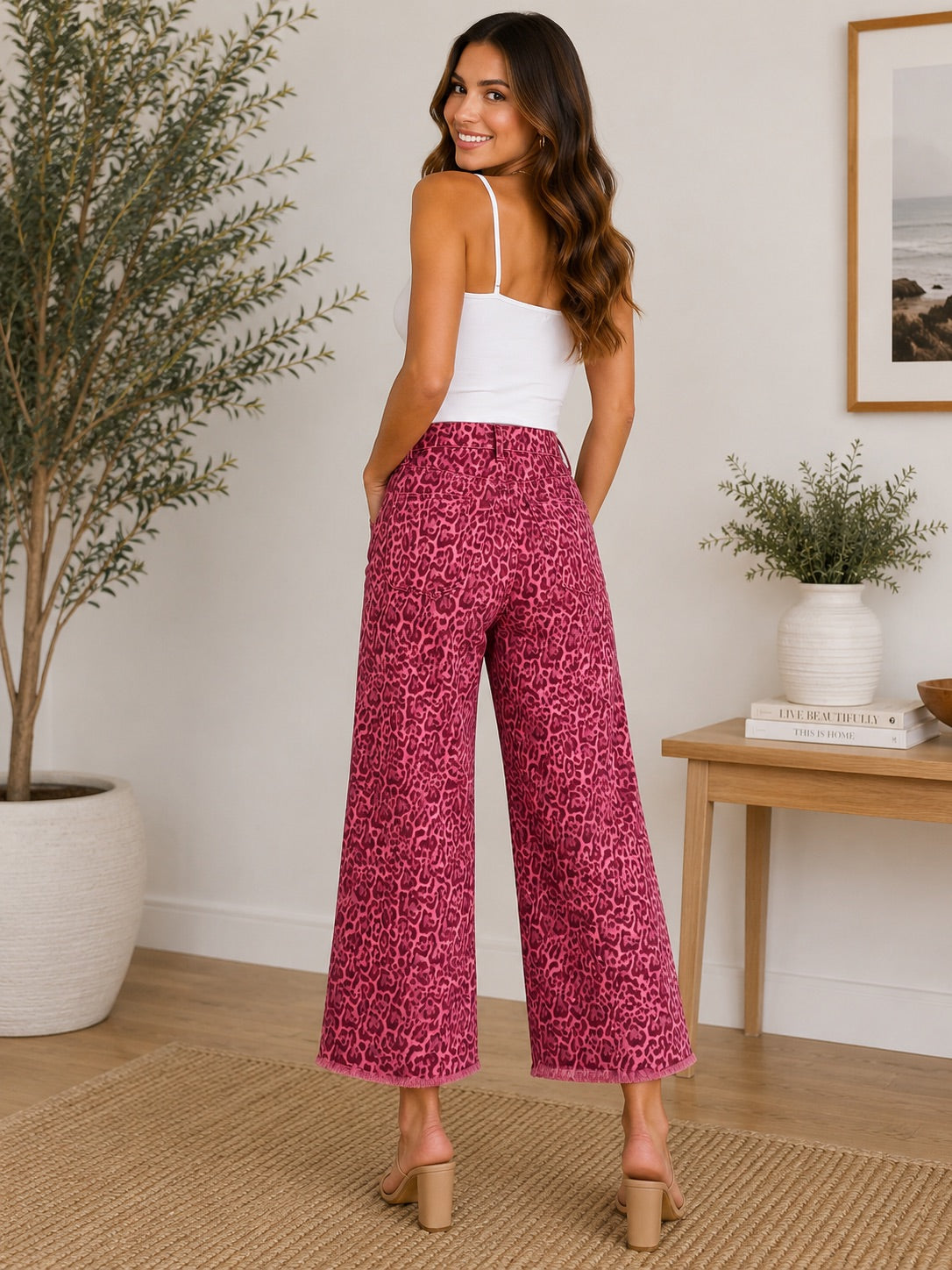 Smoke Show Animal Print Denim