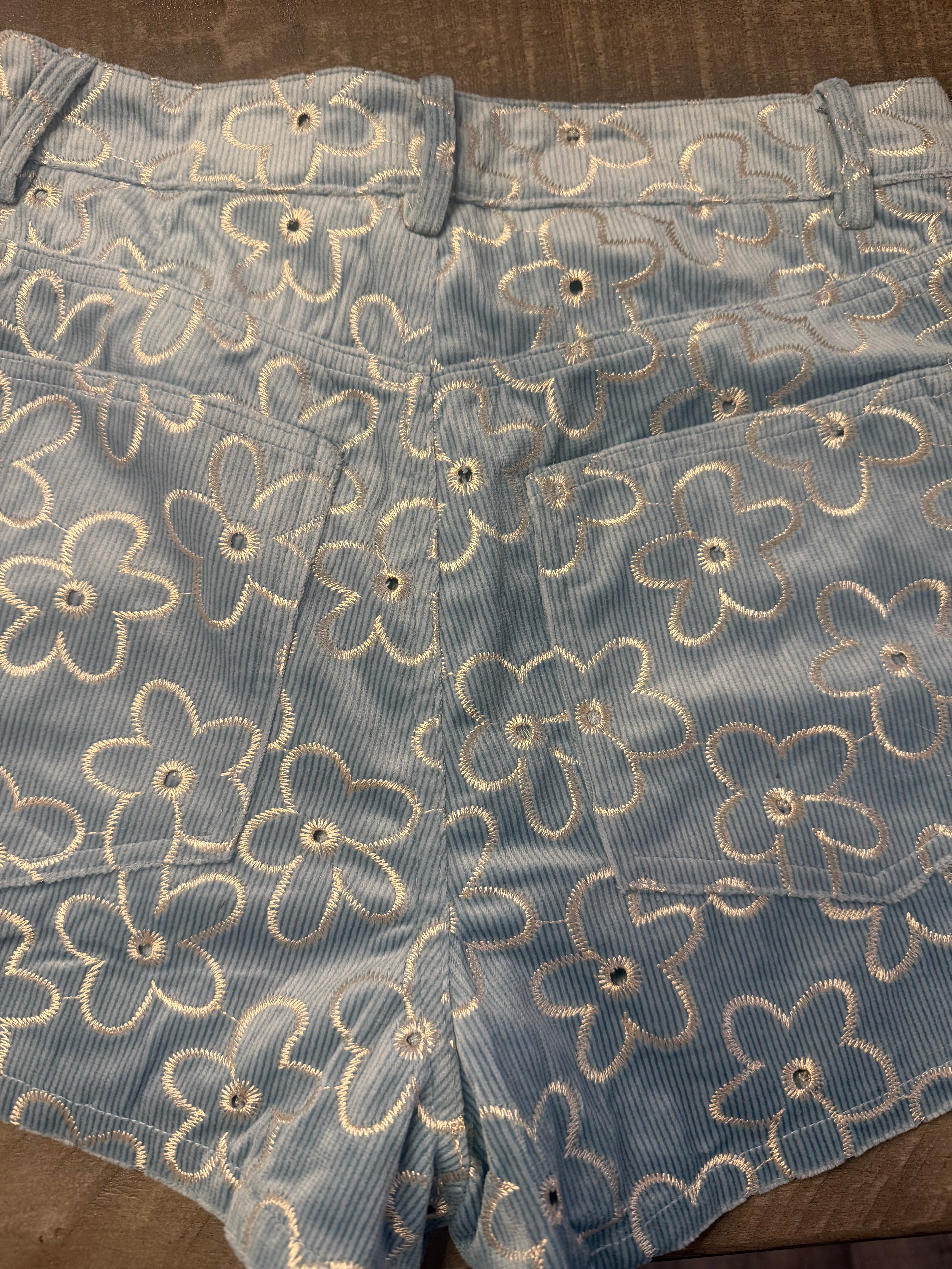 Daisy Corduroy Shorts