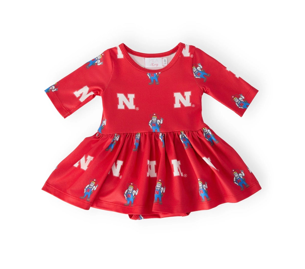 Husker Long Sleeve Dress