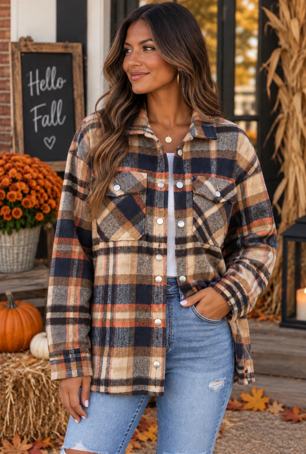 🍁 Harvest Plaid Shacket