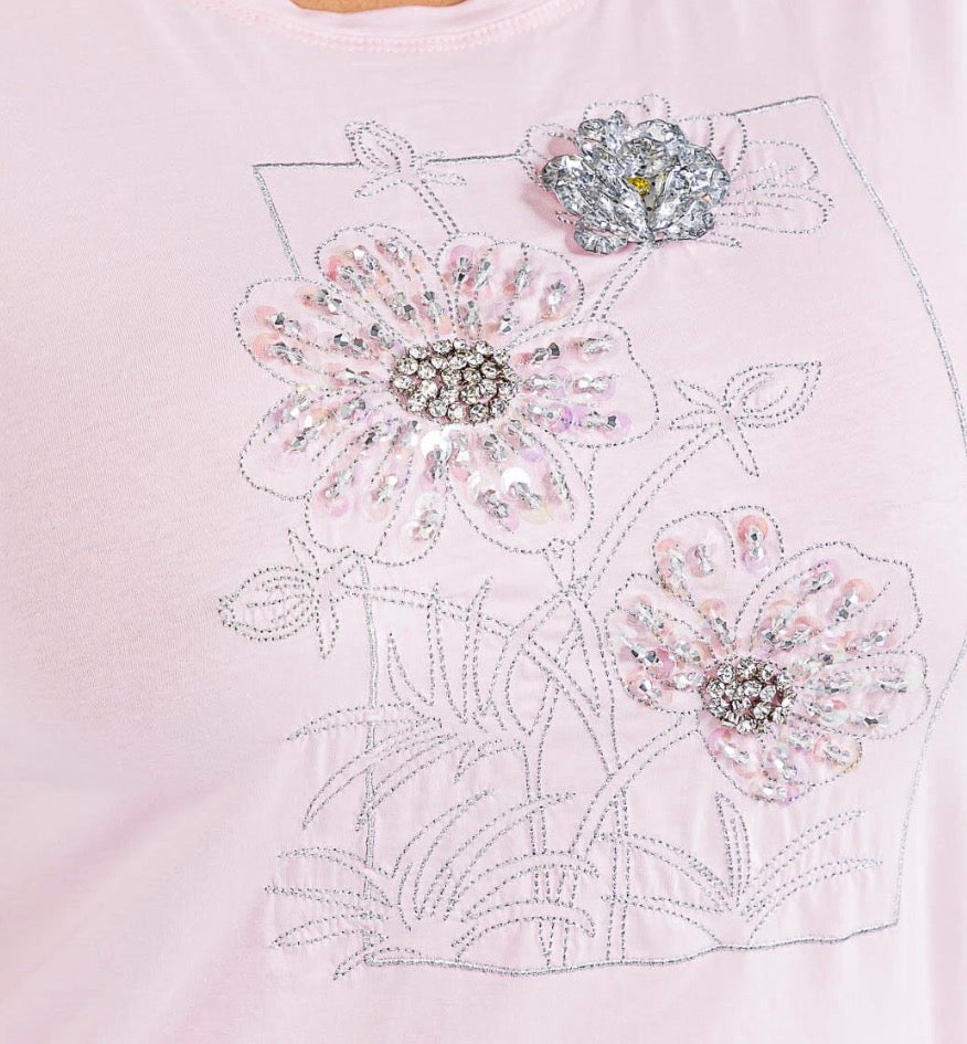 Blush Bloom Graphic Tee