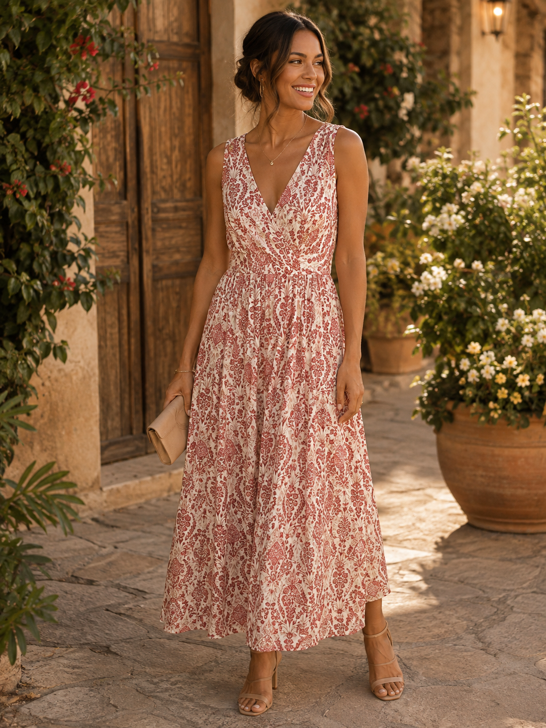 Rustic Romance Maxi Dress 🤎🌹