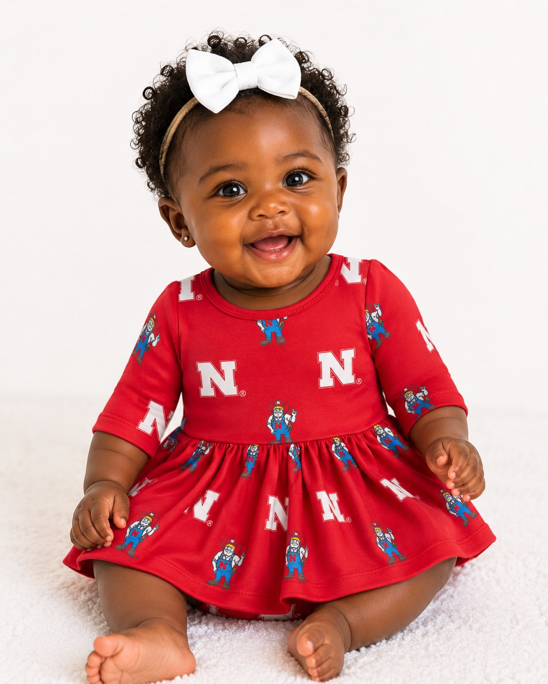 Husker Long Sleeve Dress
