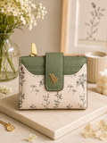 Green Floral Wallet