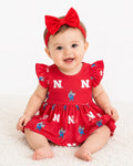 Red Short Sleeve Husker Dress