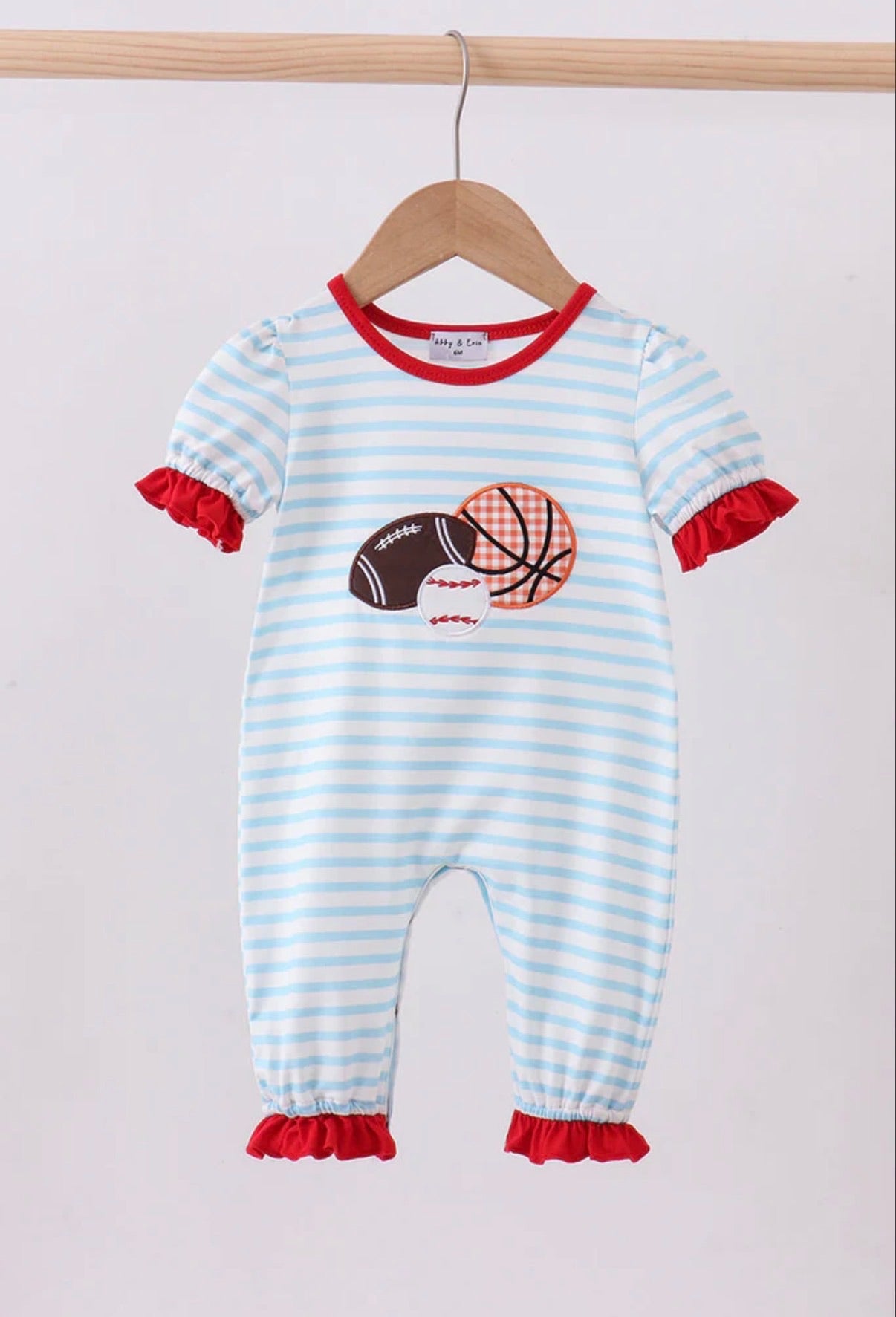 Ruffle Sports Trio Romper