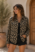 Midnight Bloom Shacket