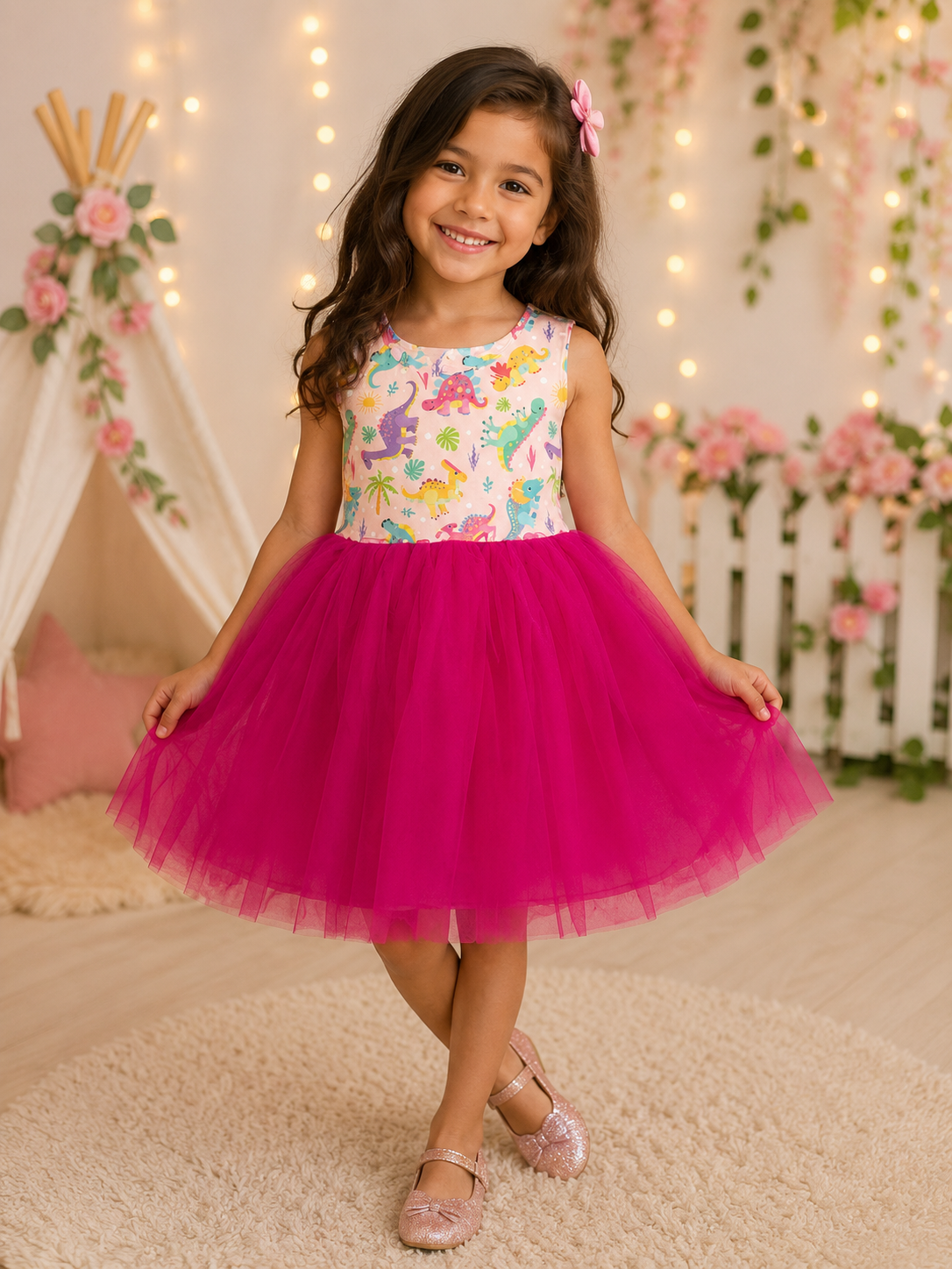 Dino Roar Tank Tutu Dress