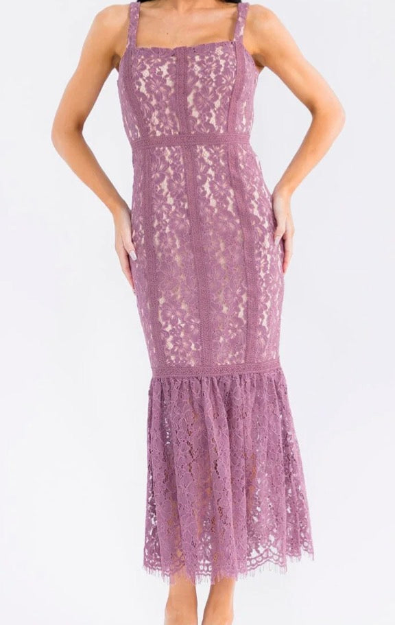 Purple Lace Dress