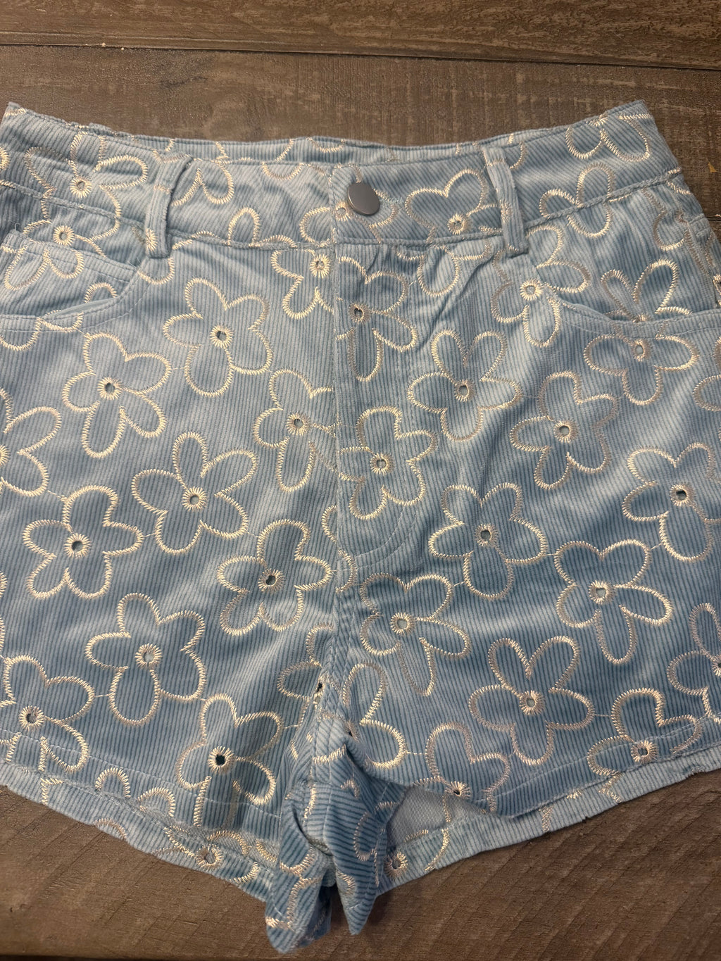Daisy Corduroy Shorts