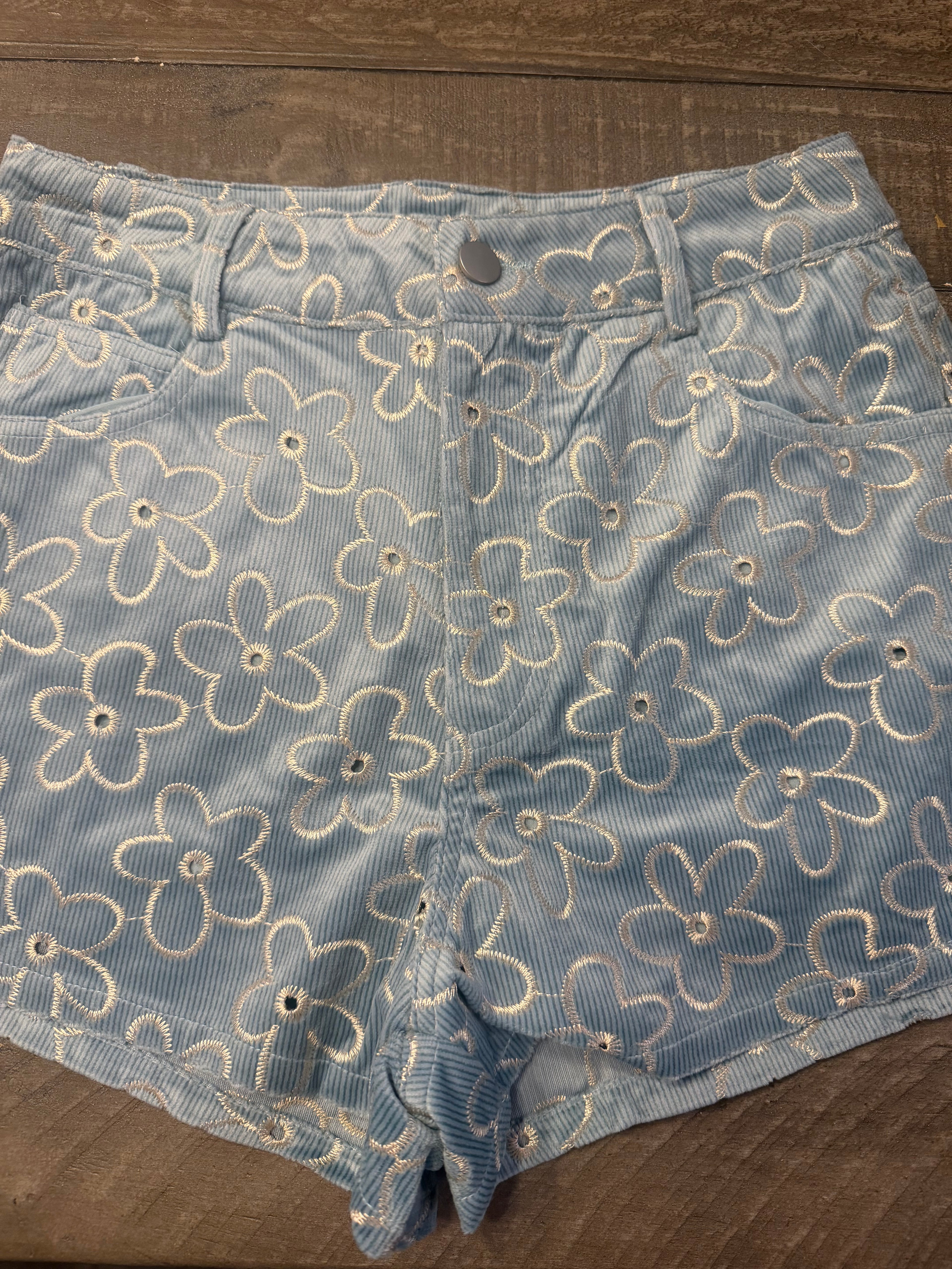 Daisy Corduroy Shorts