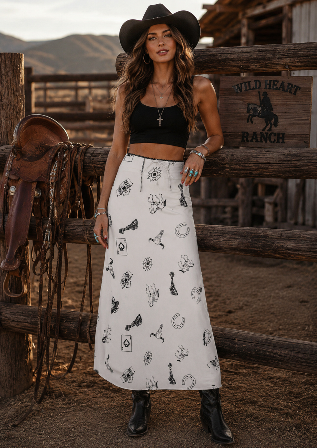 Desert Outlaw Maxi Skirt