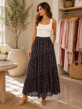 Sunset Shadows Midi Skirt