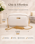 White and Gold Purse