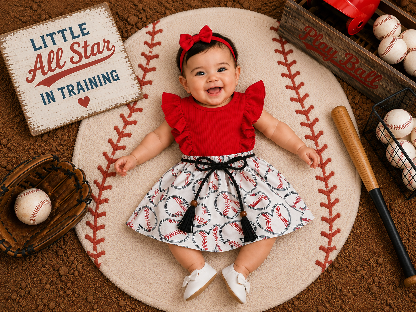 Baseball Belt Dress