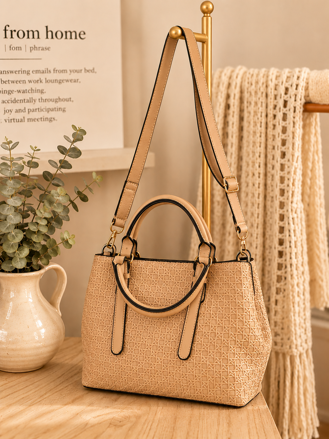 Bucket Zipper Bag With Wallet
