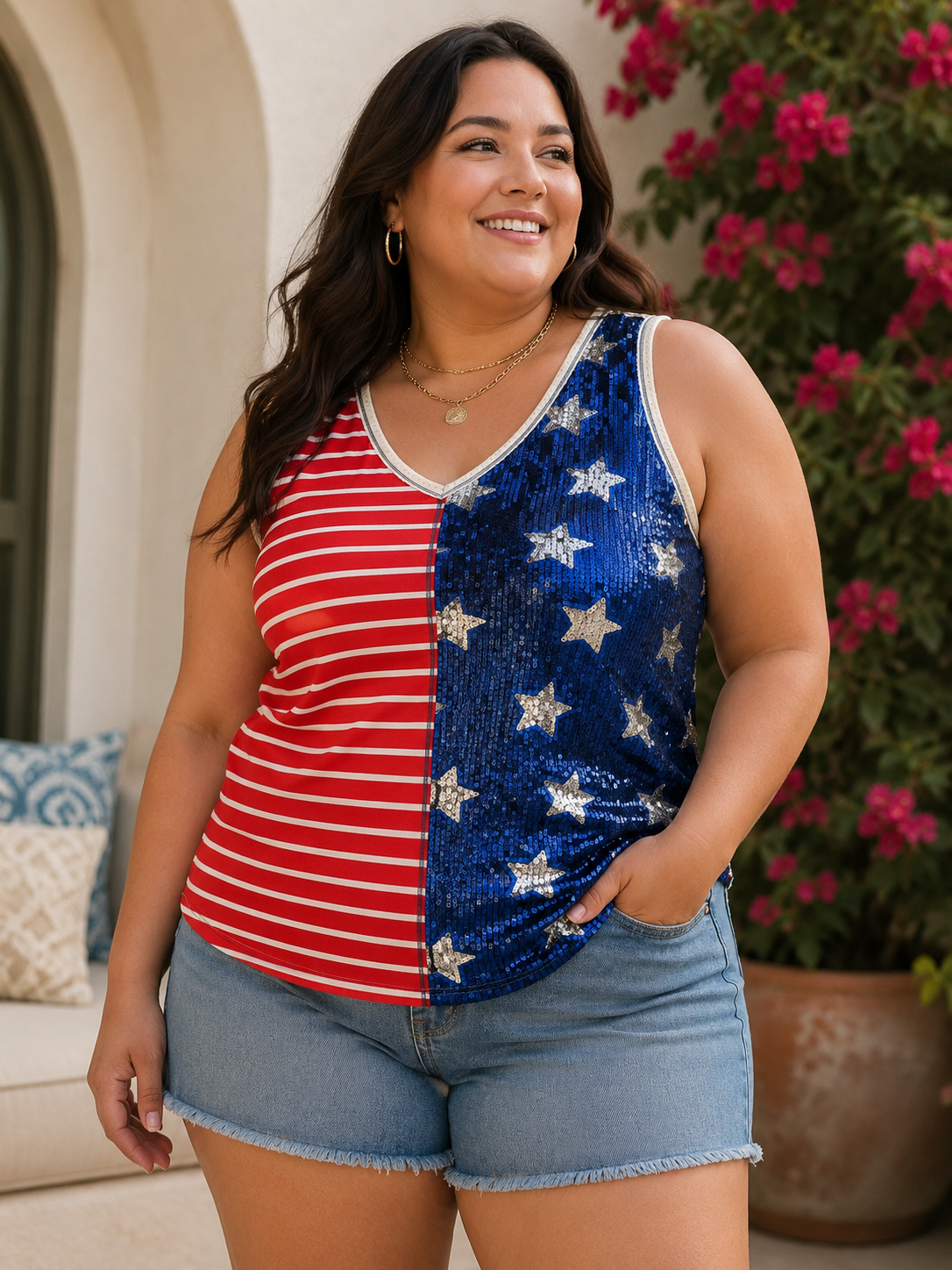 Sparkle & Stripes Patriotic Tank