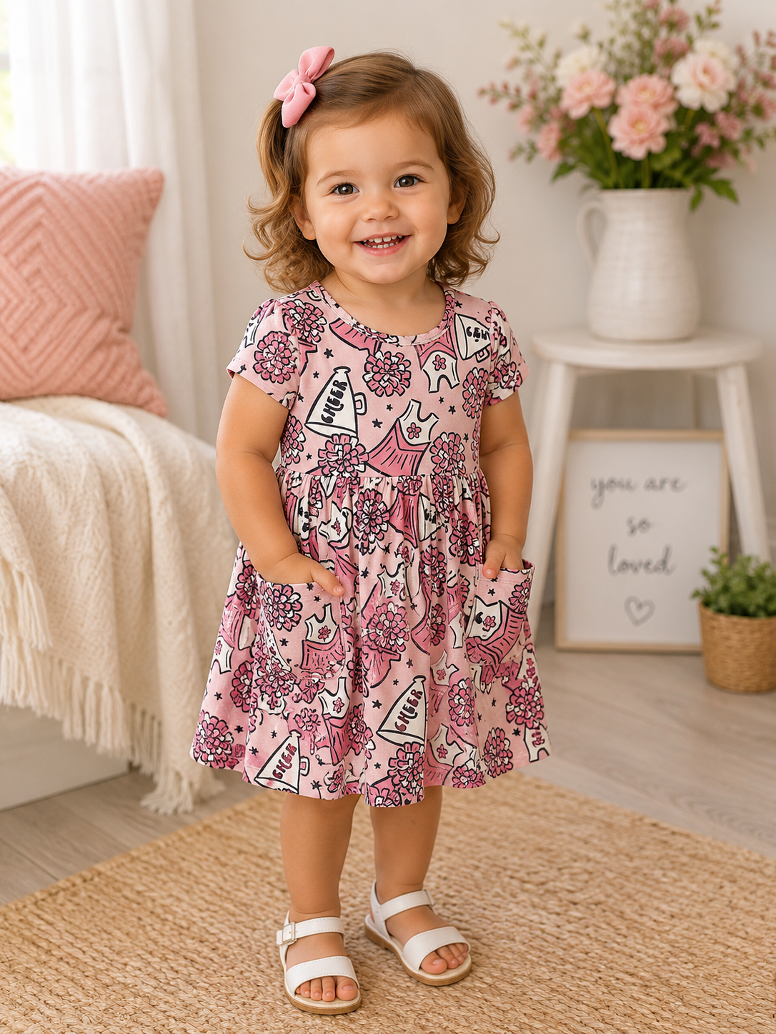 Cheer Pocket Twirl Dress