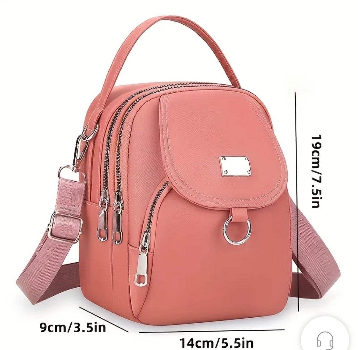 Multi Layer Mini Crossbody Purse that is Water Resistant