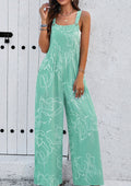 Moonlight Jade Printed Overalls
