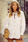 Leopard Print Button Down Shirt