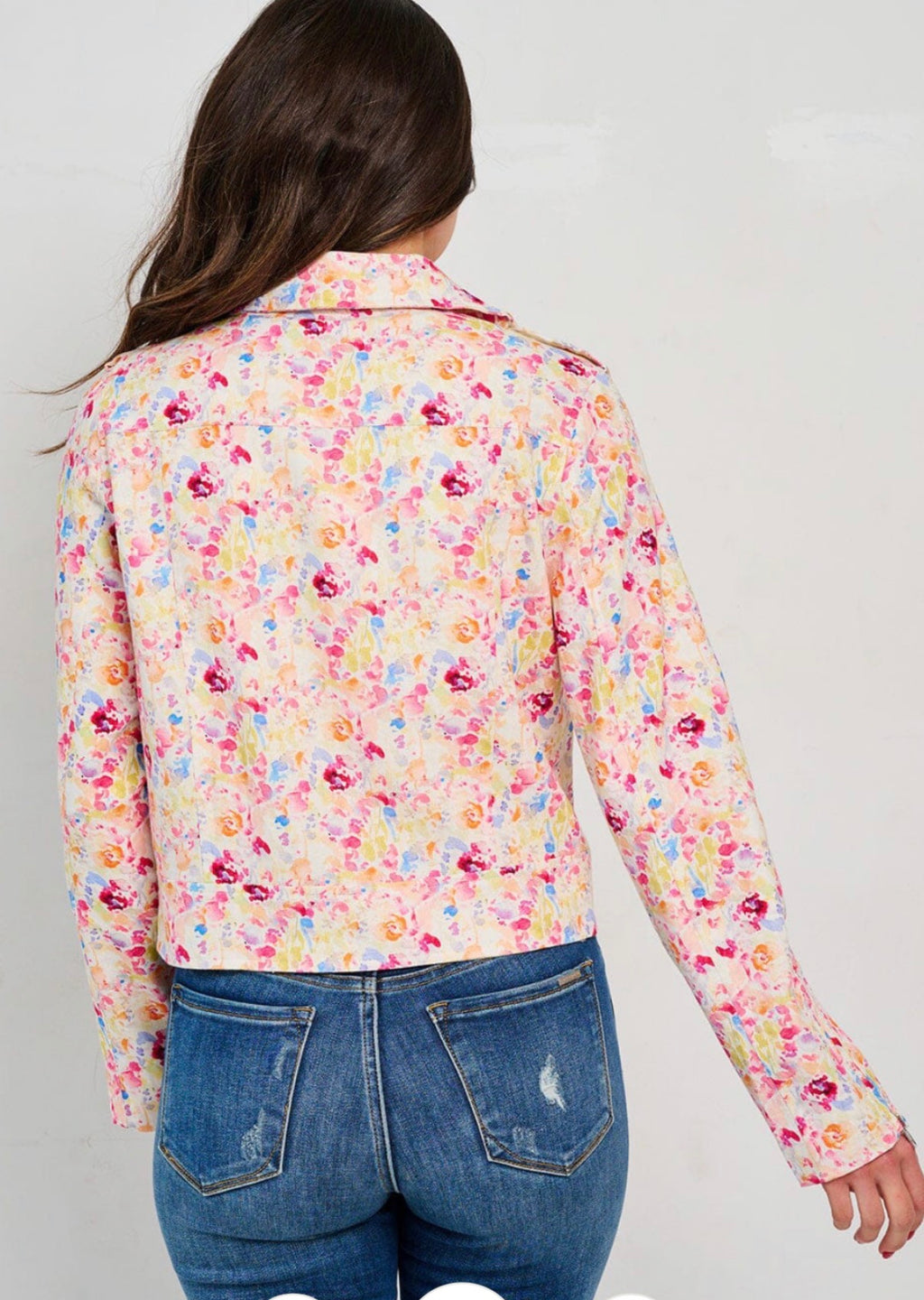 Long Sleeve Floral Jacket