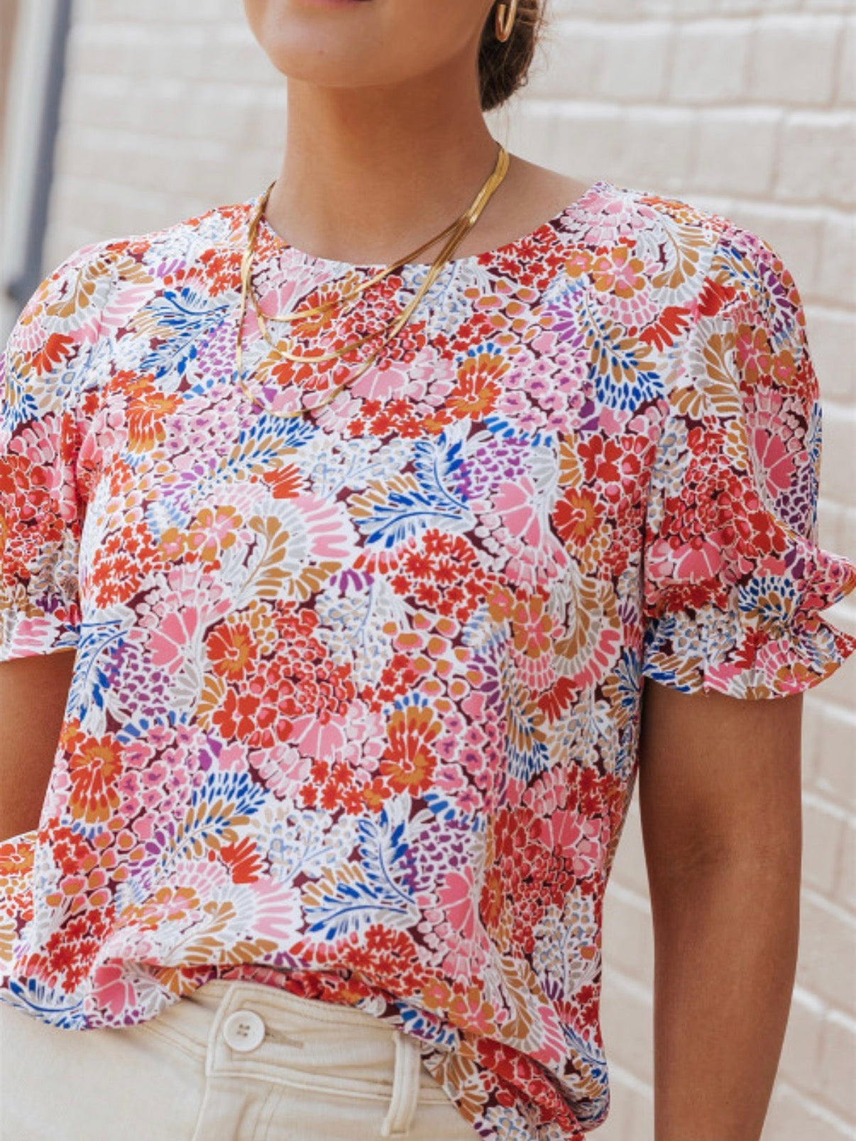 Multicolor Mix Floral Blouse