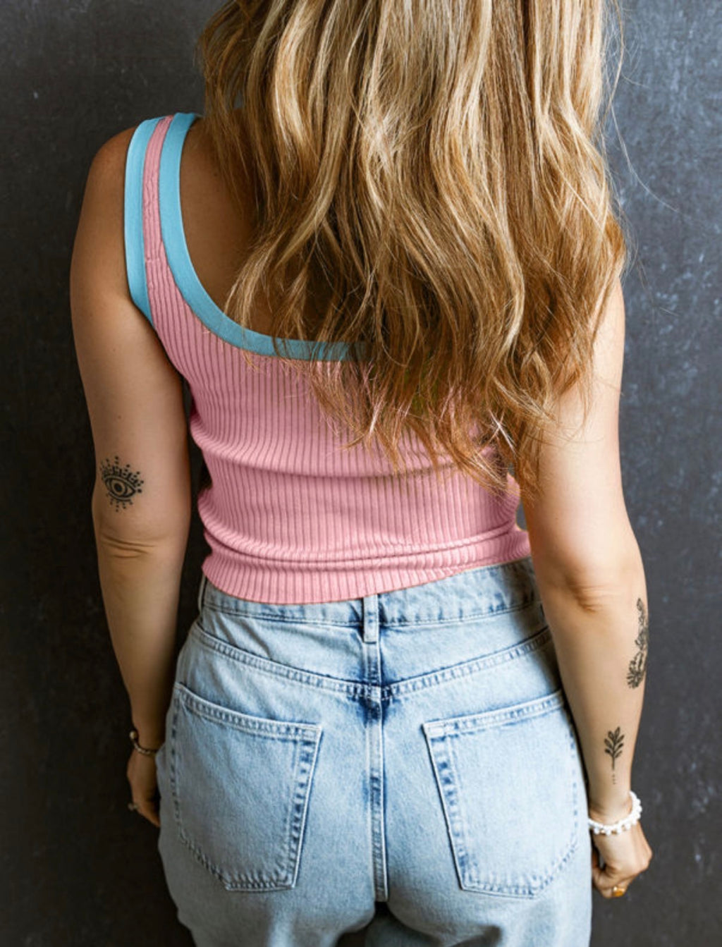 Colorblock Ribbed Tank Top
