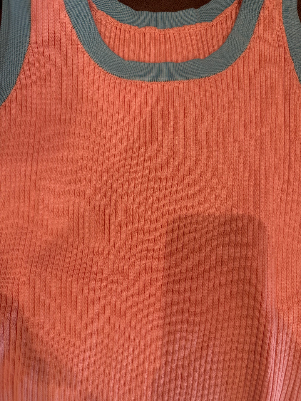 Colorblock Ribbed Tank Top