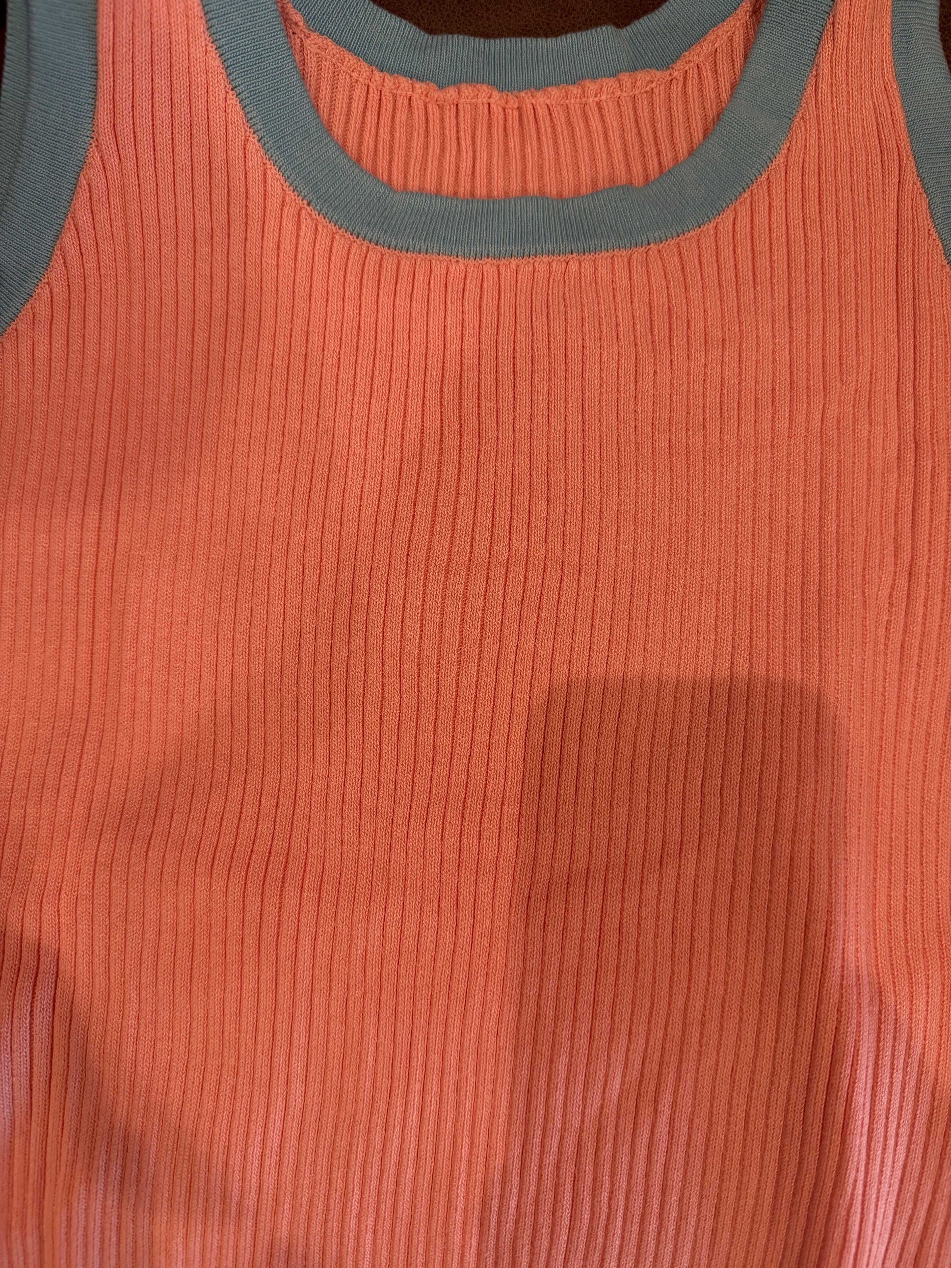 Colorblock Ribbed Tank Top