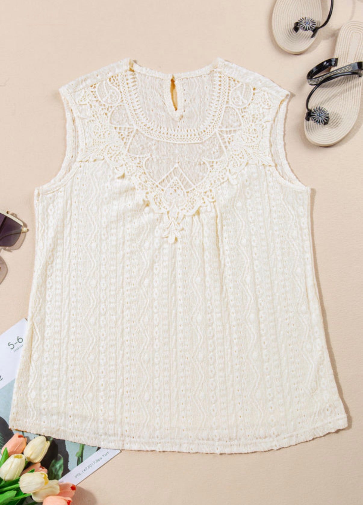 Lace Crochet Tank Top