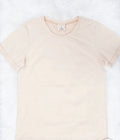 Tiramisu Beige Cuff Tee