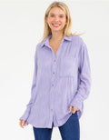 Light Purple Long Sleeve Blouse