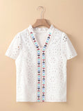 Eyelet Top