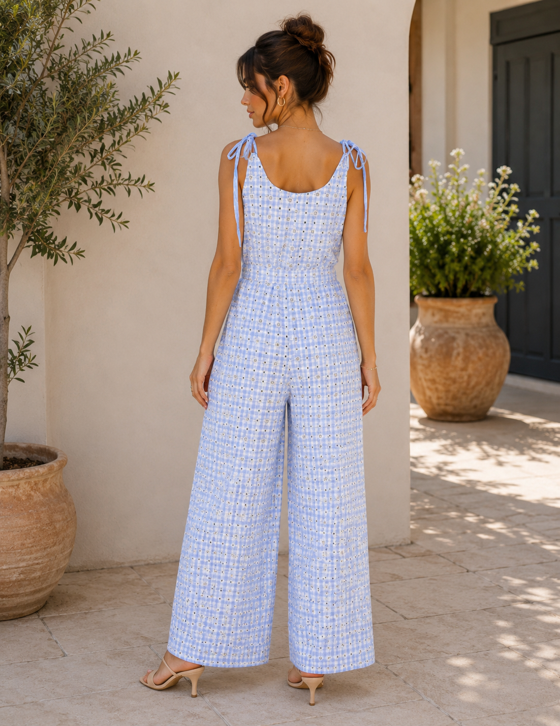 Blue Skies Wide-Leg Romper