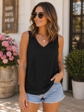 Black Flowy Tank