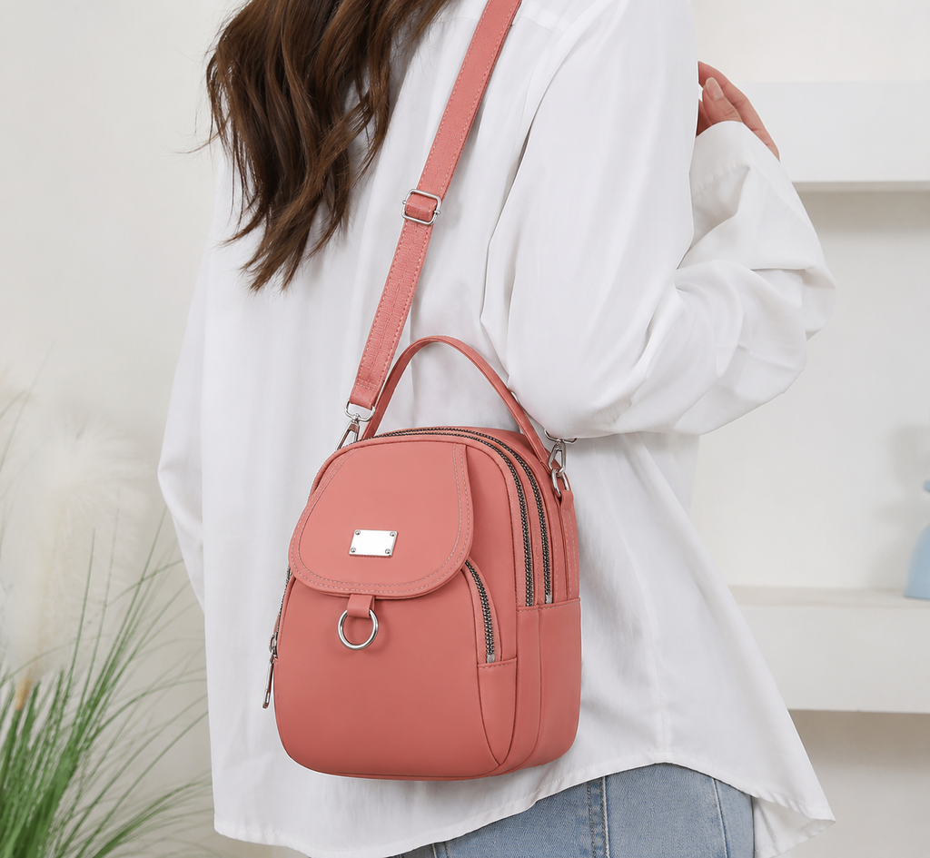 Multi Layer Mini Crossbody Purse that is Water Resistant