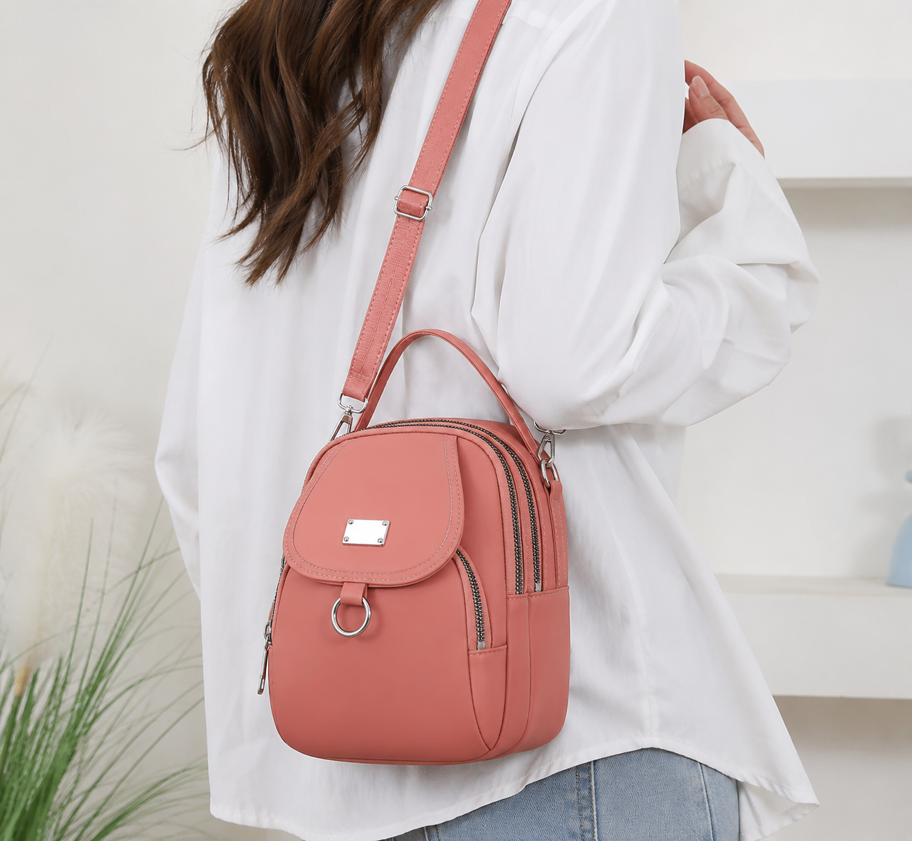 Multi Layer Mini Crossbody Purse that is Water Resistant
