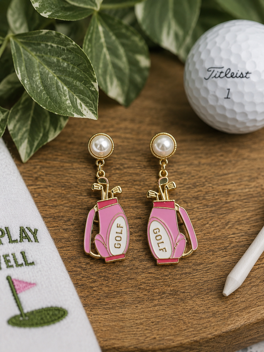 Golf Baseball Earrings