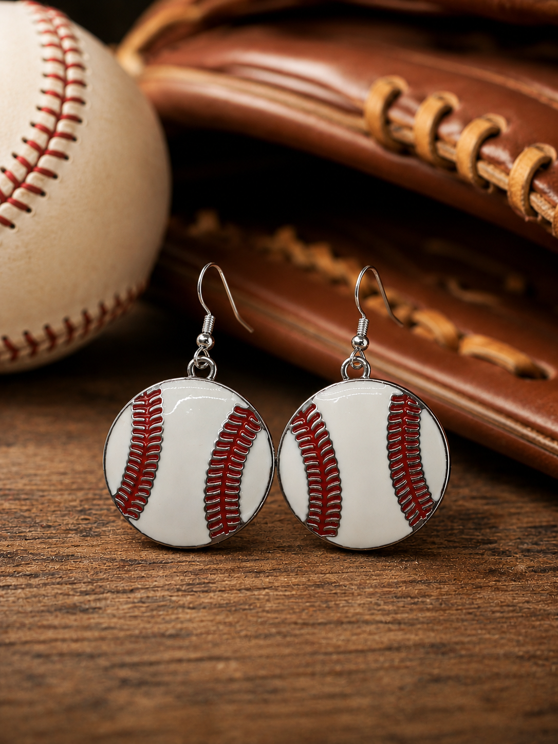 Baseball Earrings