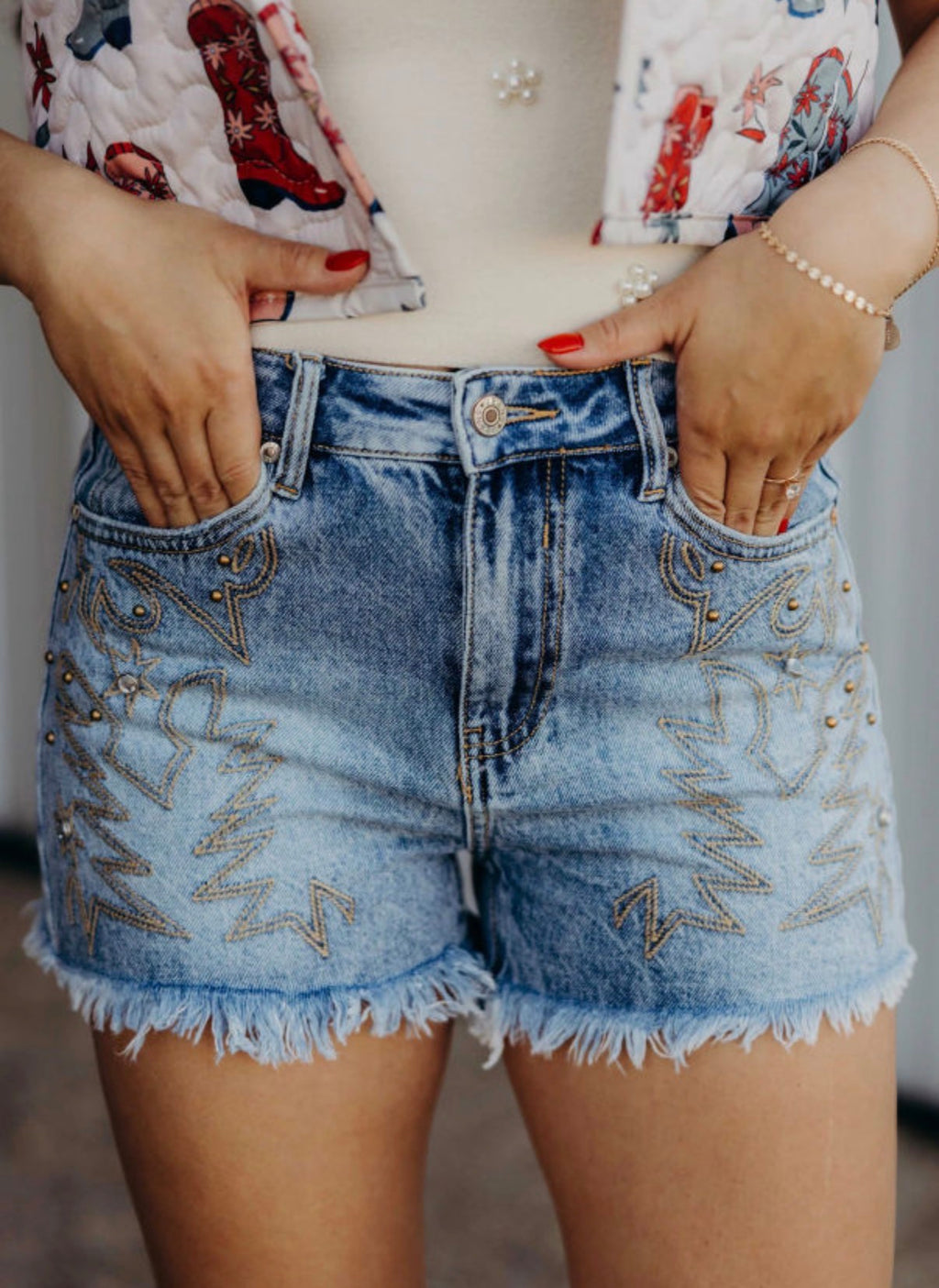 Western Stitch Denim Shorts