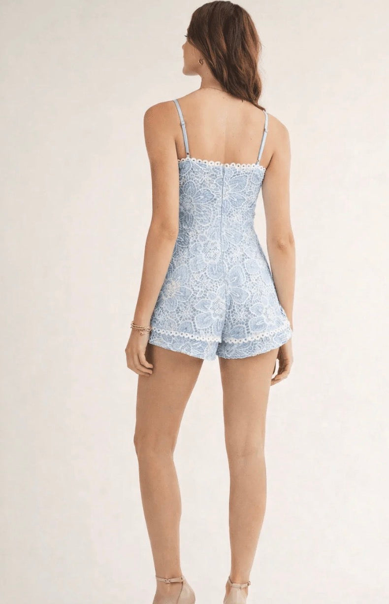 Crochet Floral Romper