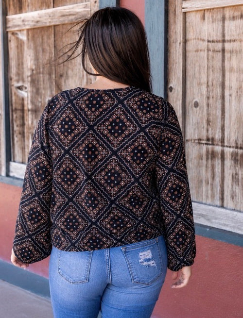Bandana Tie-Front Top