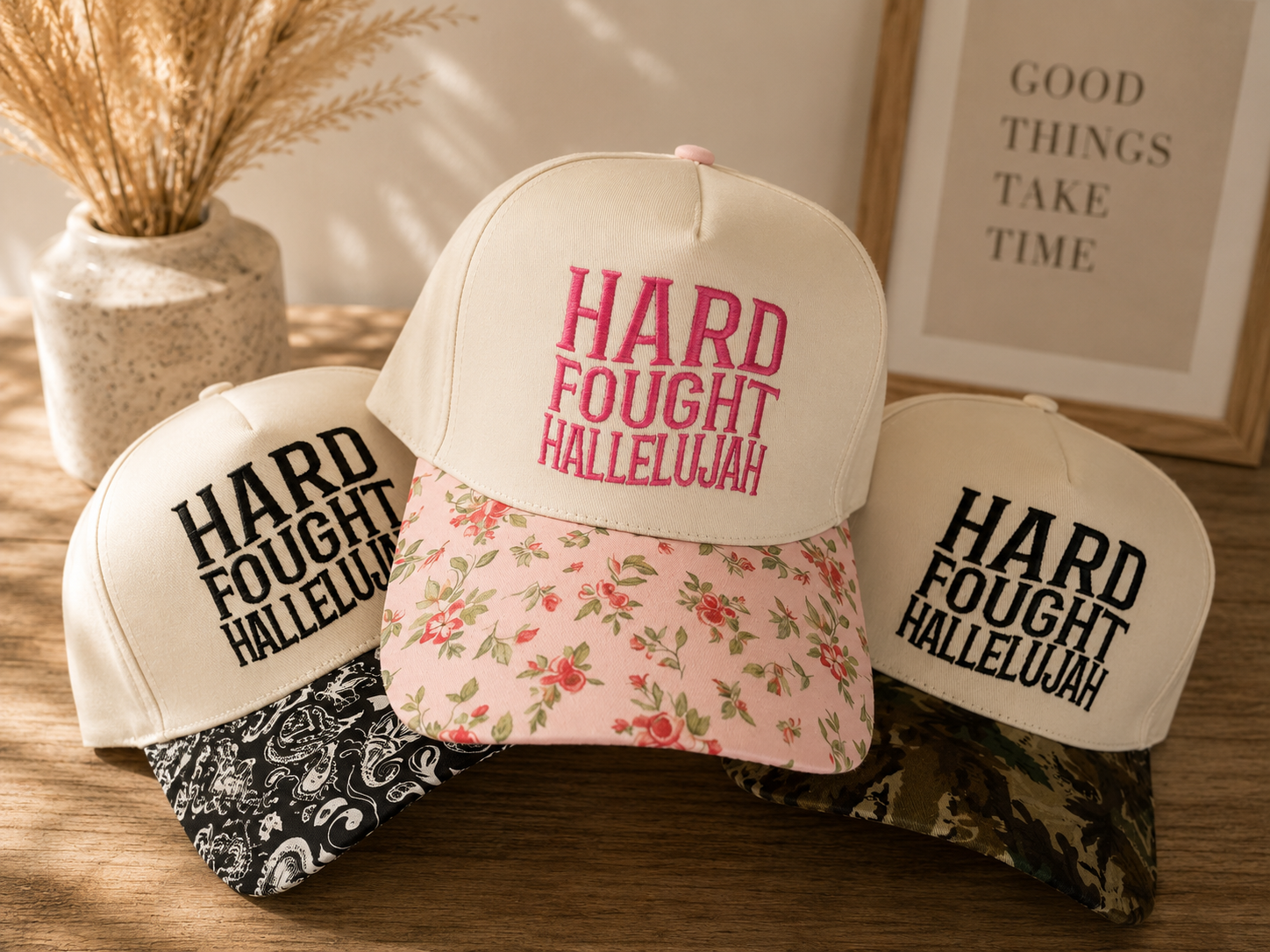 Hard Fought Hallelujah Trucker Hat