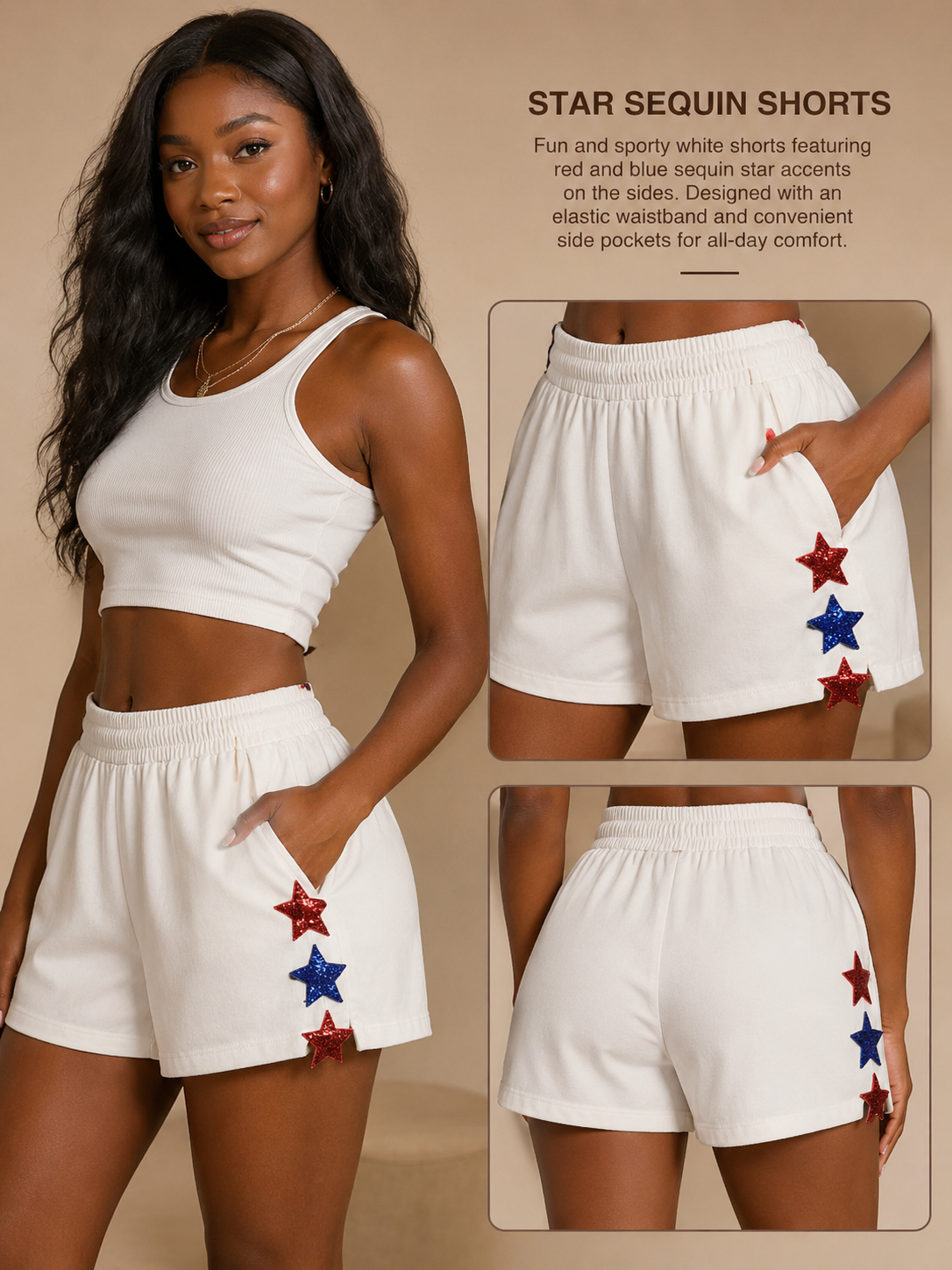 Star Sequin Shorts