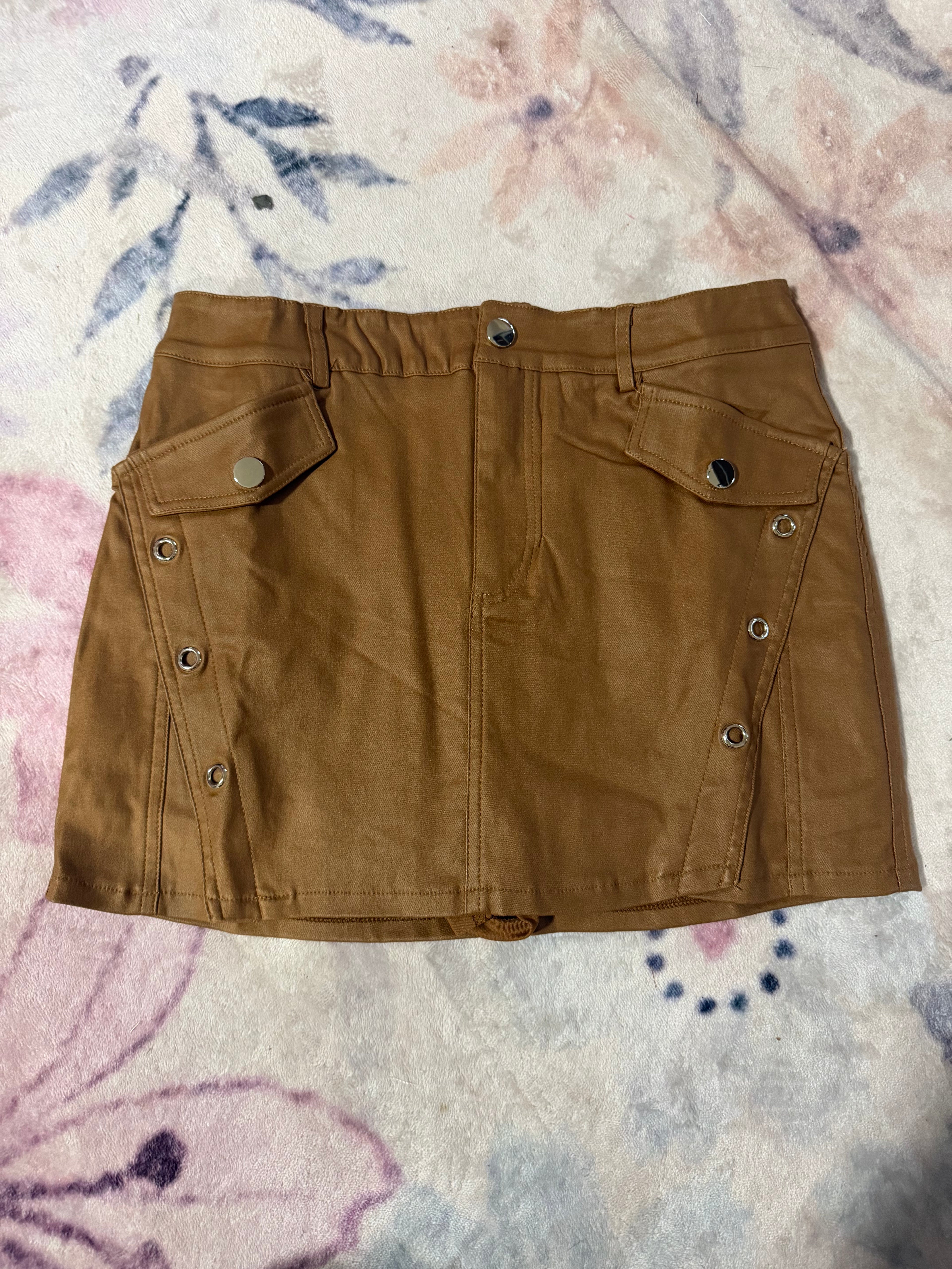 🤎 Saddle Ridge Faux Leather Skort 🤎