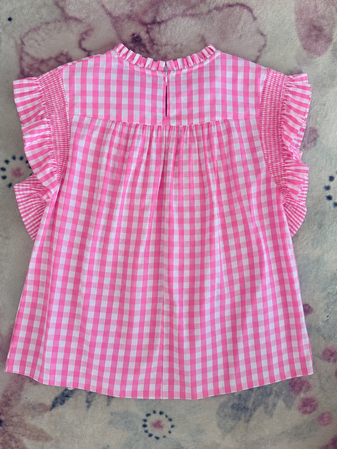 Pink Gingham Top